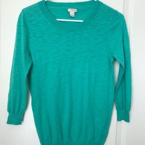 J CREW 3/4 sleeve sweater, lightweight, EUC, Small
